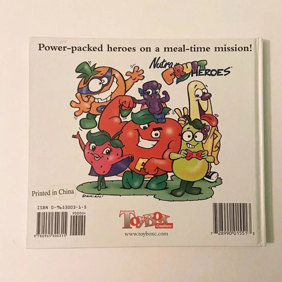 Vintage  1998 Nutra Fruit Heroes to the Rescue Healthy Book For Kids - Picture 2 of 16